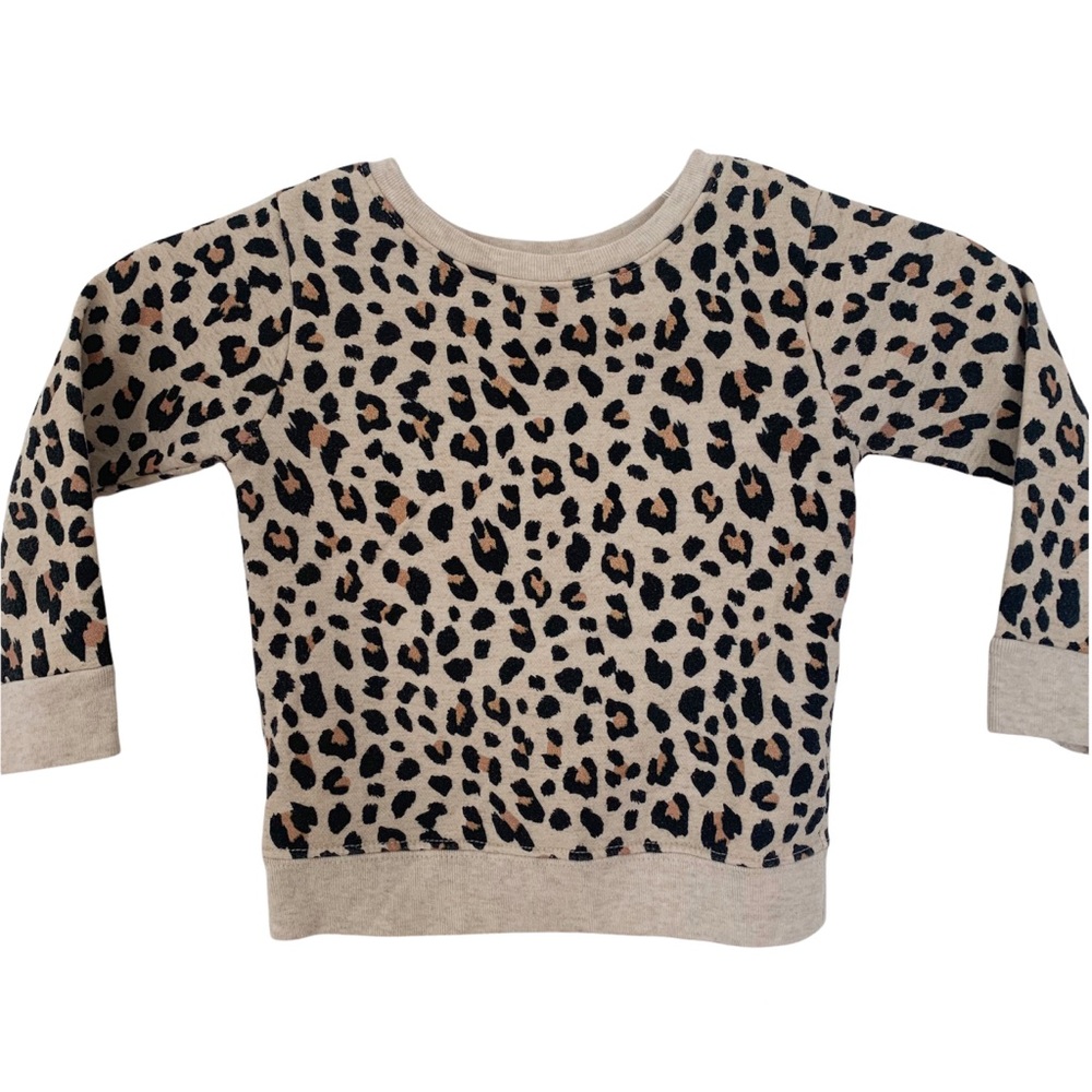 Leopard Print Pullover Sweater Size 2T